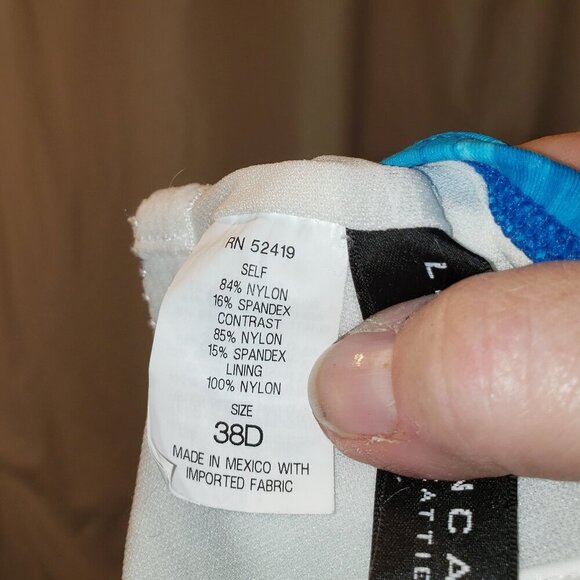 La Blanca by Rob Beattie Island Goddess Underwire Tie Dyed Tankini Top - 38D - Picture 5 of 5